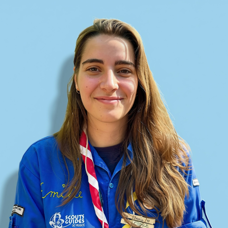 Emilie, responsable de la 2e Scouts-Guides